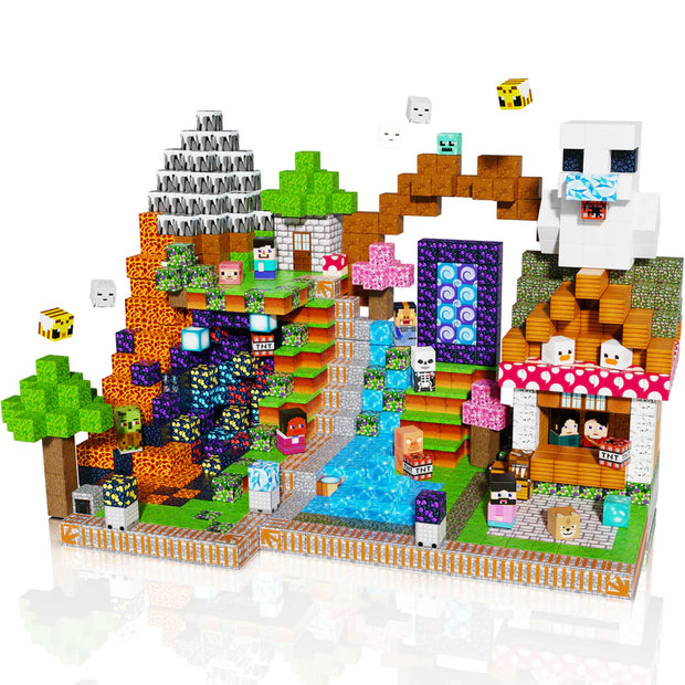 Magnetic Minecraft Blocks - Creative Building Set 🧱⚡