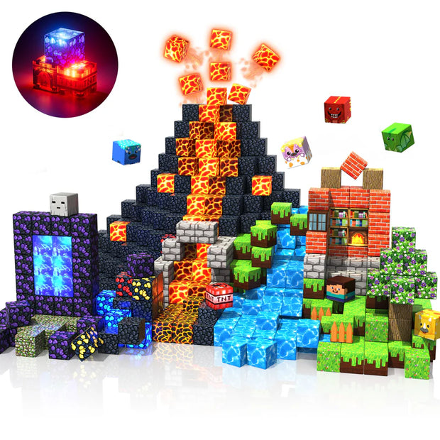 Magnetic Minecraft Blocks - Creative Building Set 🧱⚡