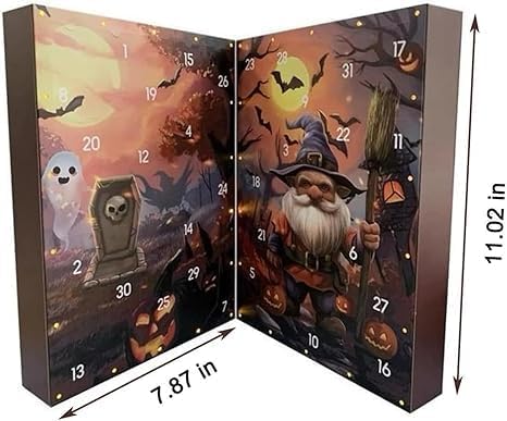 "Spooky Gnome Countdown - 31-Day Halloween Advent Calendar" 🎃👻