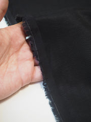 Black Cotton/Viscose Twill