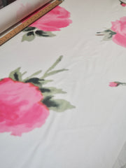 Pink Warp Rose Satin