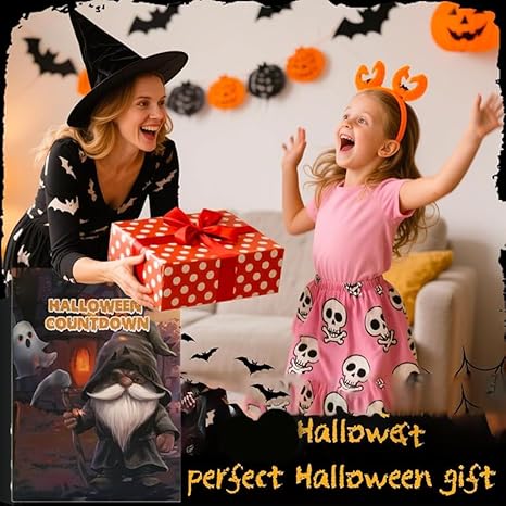 "Spooky Gnome Countdown - 31-Day Halloween Advent Calendar" 🎃👻
