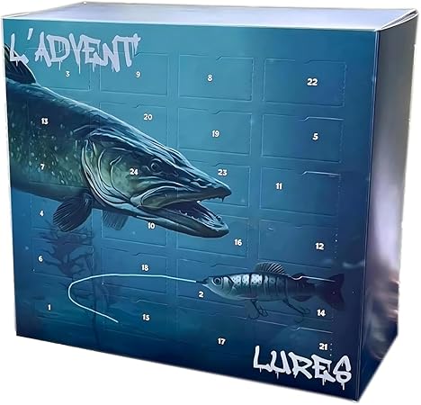 "Angler's Advent - 24-Day Fishing Surprise Calendar" 🎣🎄