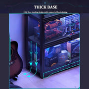 Illuminated Display Cabinet - 5-Tier Locking Showcase 🪔🔒✨
