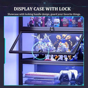 Illuminated Display Cabinet - 5-Tier Locking Showcase 🪔🔒✨