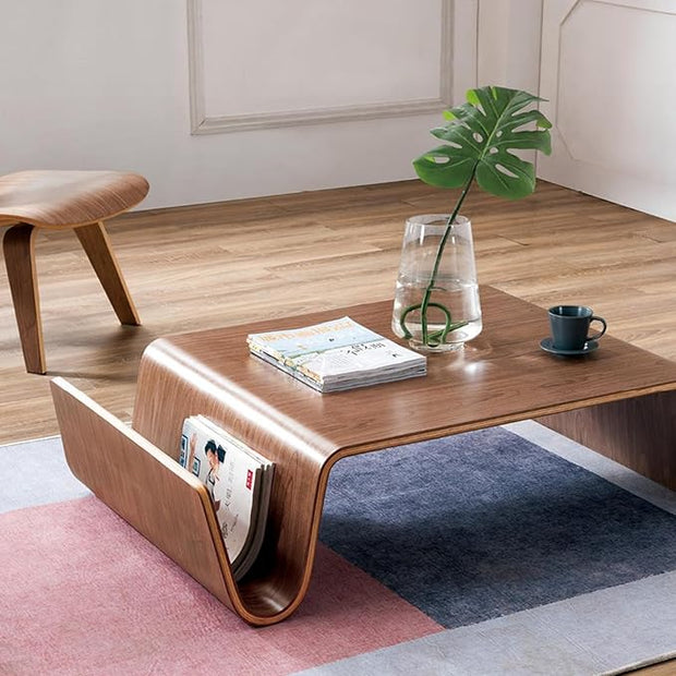 "Modern Horizon - Solid Wood Rectangular Side Table" 🌳✨