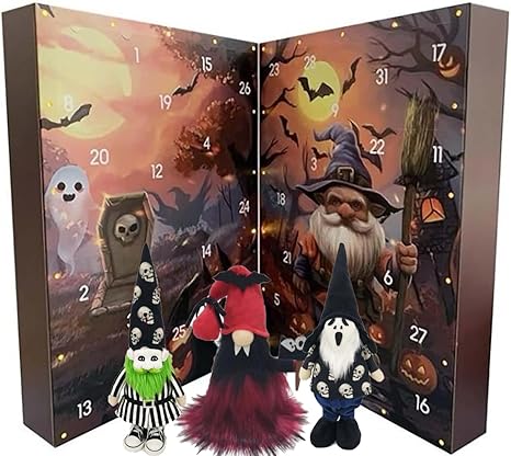 "Spooky Gnome Countdown - 31-Day Halloween Advent Calendar" 🎃👻