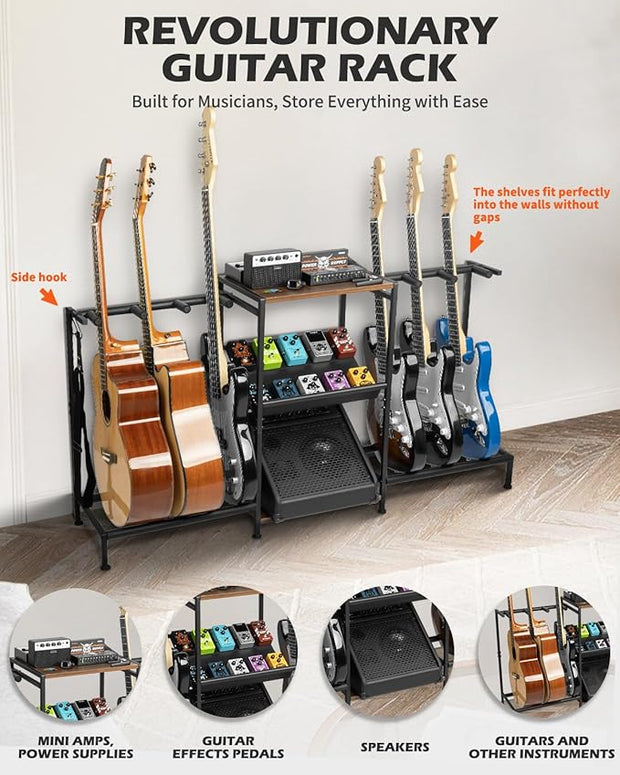 Multi-Tier Guitar & Gear Stand" 🎸✨