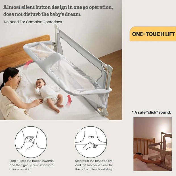 3-in-1 Convertible Baby Crib & Bedside Sleeper
