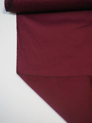 Wine Stretch Cotton Poplin