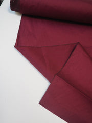 Wine Stretch Cotton Poplin