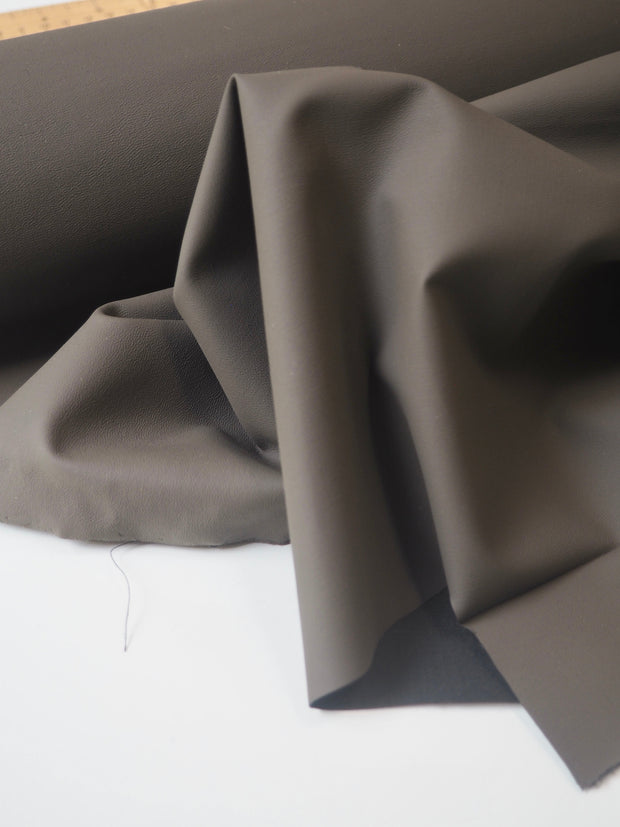 Ash Wool Blend Coated Suiting