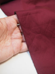 Wine Stretch Cotton Poplin