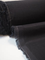 Black Cotton/Viscose Twill