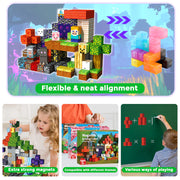 Magnetic Minecraft Blocks - Creative Building Set 🧱⚡