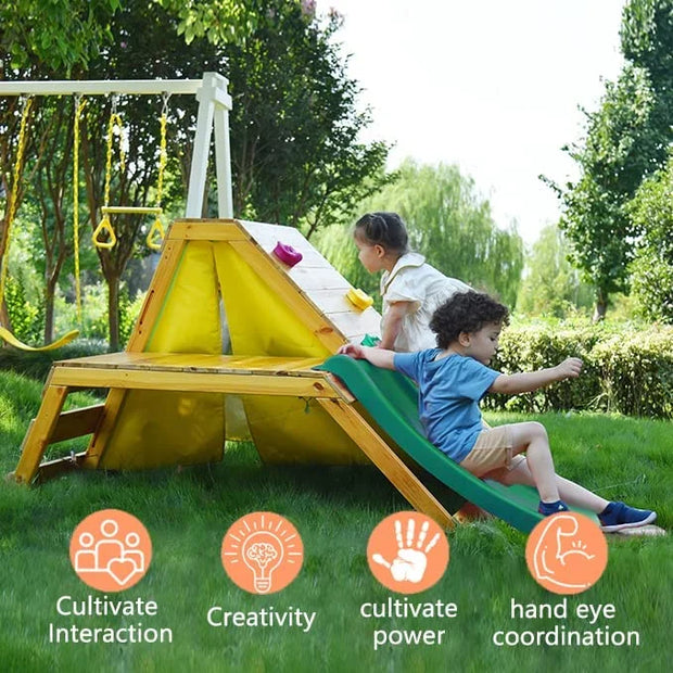 "Explorer Peak - 5-in-1 Montessori Play Gym" 🌿🏗️