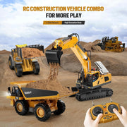 Remote-Control Alloy Engineering Loader - 1:18 Scale Full-Functional RC Vehicle 🚜⚡