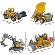 Remote-Control Alloy Engineering Loader - 1:18 Scale Full-Functional RC Vehicle 🚜⚡