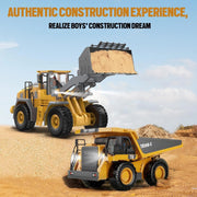 Remote-Control Alloy Engineering Loader - 1:18 Scale Full-Functional RC Vehicle 🚜⚡
